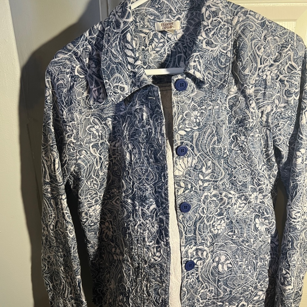 Baxter and Wells Denim Embrodiered Jacket